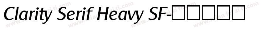 Clarity Serif Heavy SF字体转换